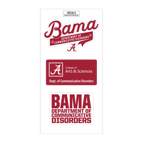Alabama Dept. of Communicative Disorders Decals