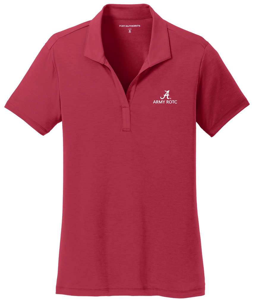 Army ROTC Women's Performance Golf Shirt - Crimson